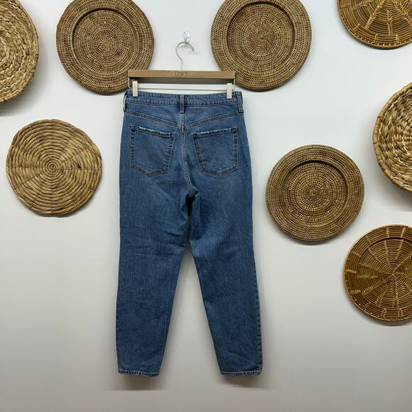 Old Navy High Rise OG Straight Leg Jeans 6 Blue Denim - Picture 2 of 5